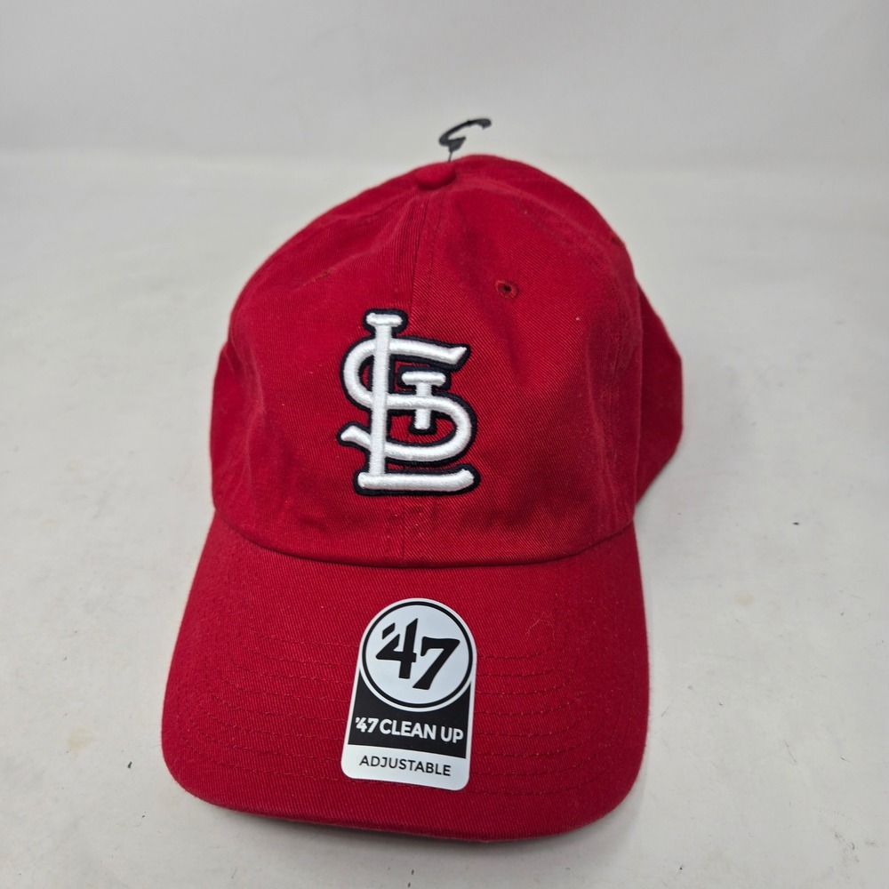 47 Brand St Louis Cardinals Clean Up Hat Red MLB Adjustable Baseball Cap OSFA